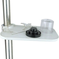 Capri Combo Tray with Glass Dispenser Dental Chair Accessory